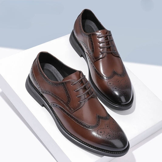 Brogue Leather Shoes Men