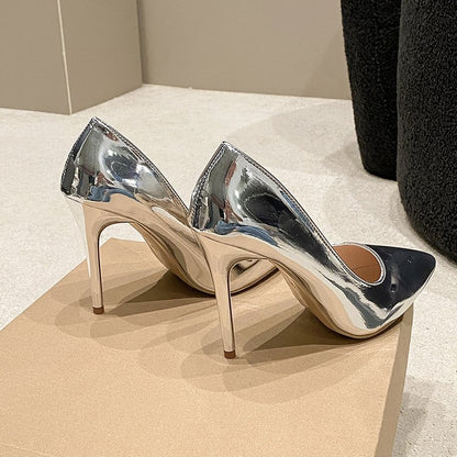 Slip-on High-grade Stiletto Heel Heel Shoes
