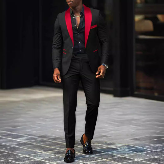 Men's Business Suit Coat Trouser Suit