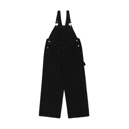 Japanese Men Style Straight-leg Working Bib Top