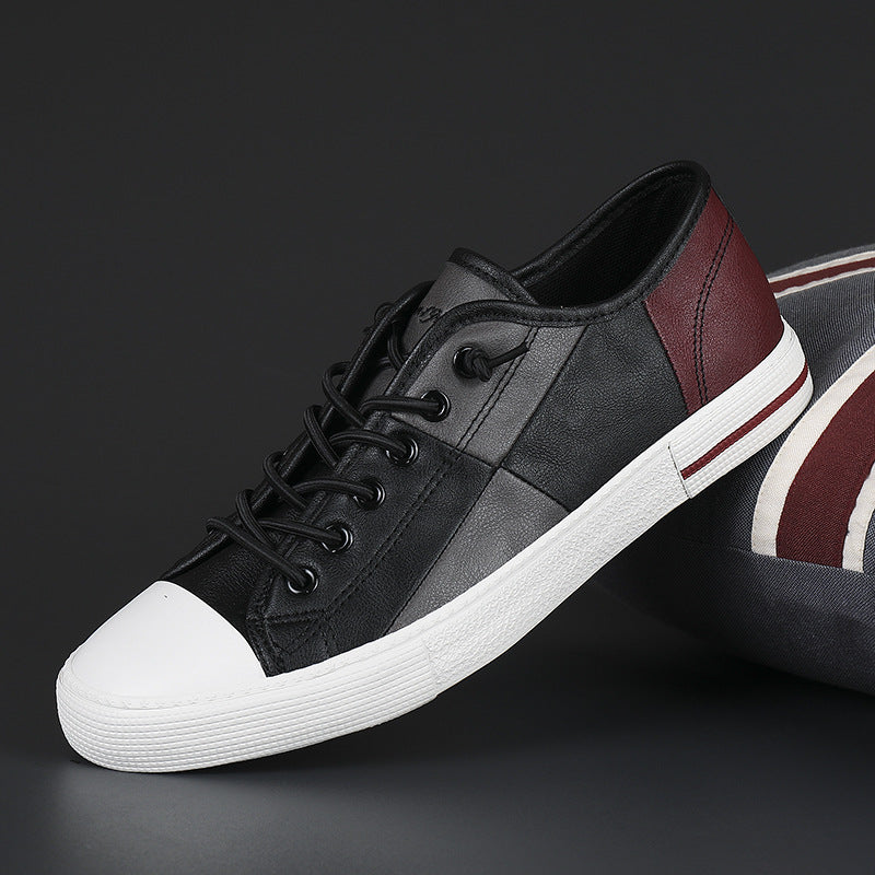 Men's New Fashionable Leather Shoes With Rubber Sole