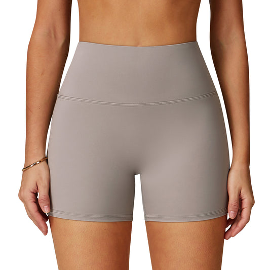 Nude Feel Yoga Shorts For Women High-waist Quick-drying Tight