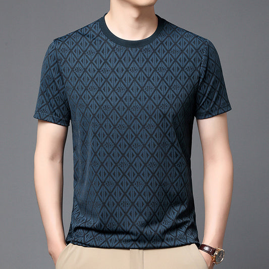 Men's Jacquard Sleeve Cool Fashion Brand