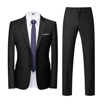 Two-piece Suit With Two Buttons For Wedding