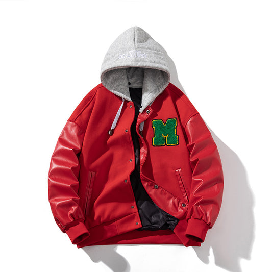 Men's Woolen Jacket Coat Hooded