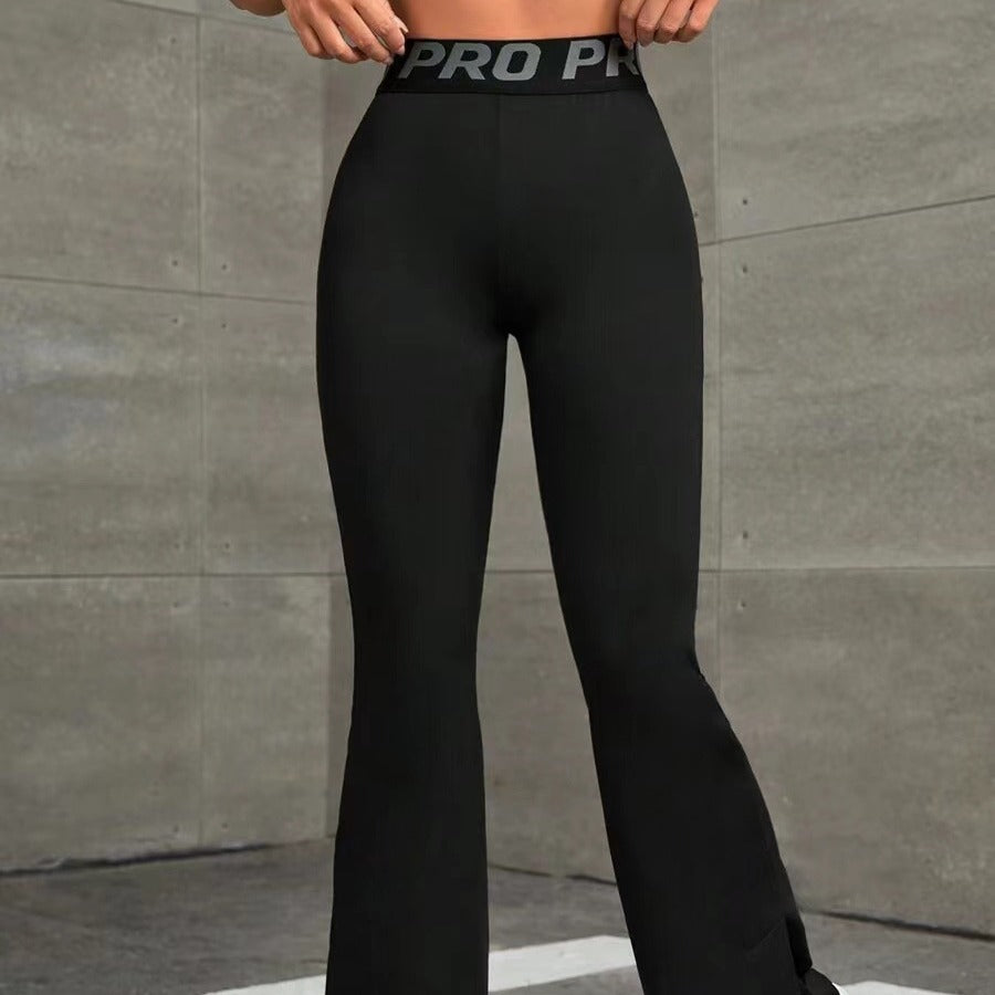 Slimming Belly Contracting Wide Fitness Leg Pants