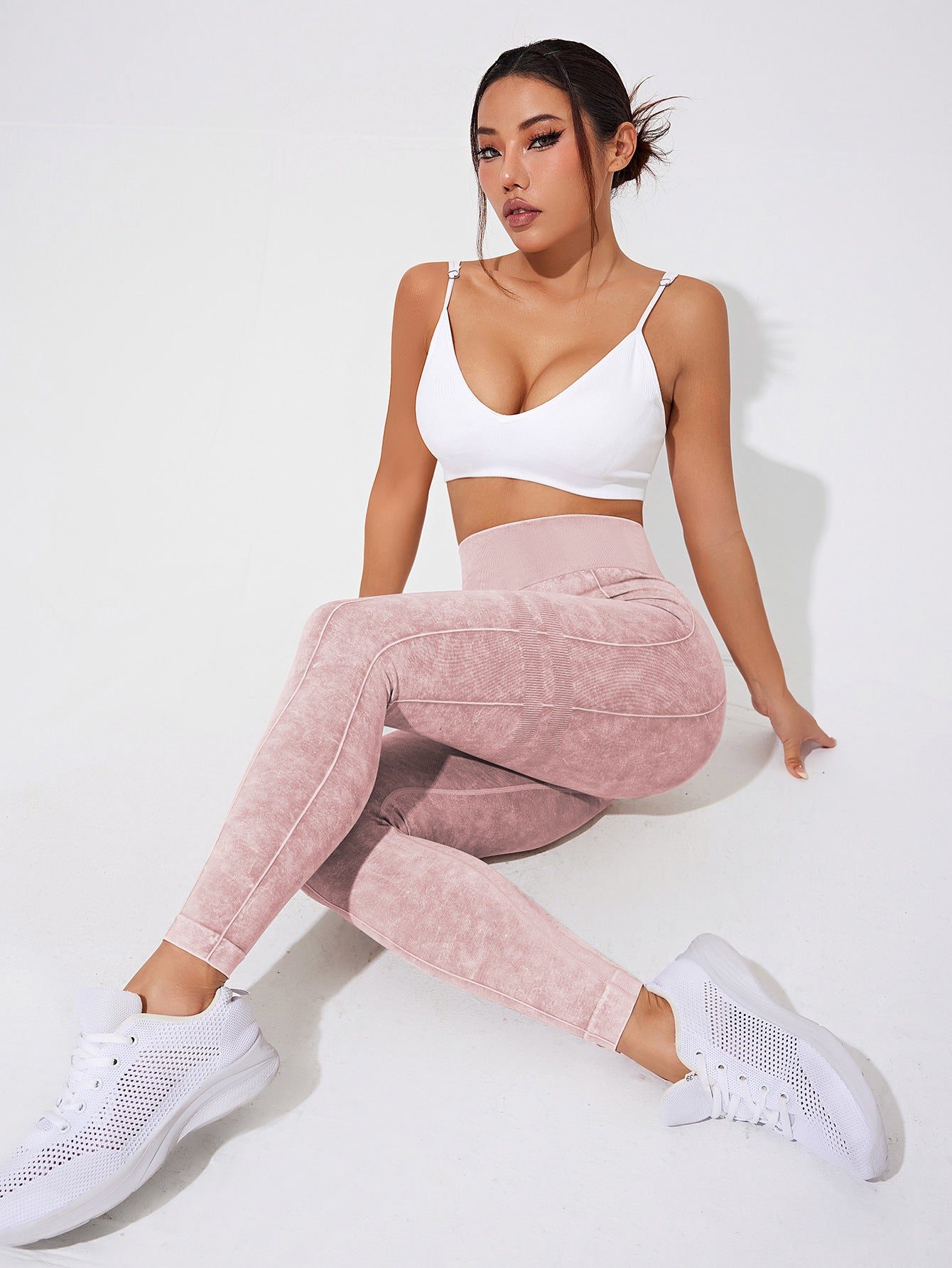 Seamless Fitness High Waist Belly Contracting Sports