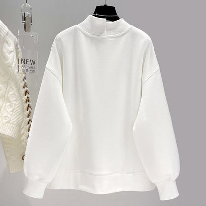 Women's Hoodie Short Loose Thick Coat Top