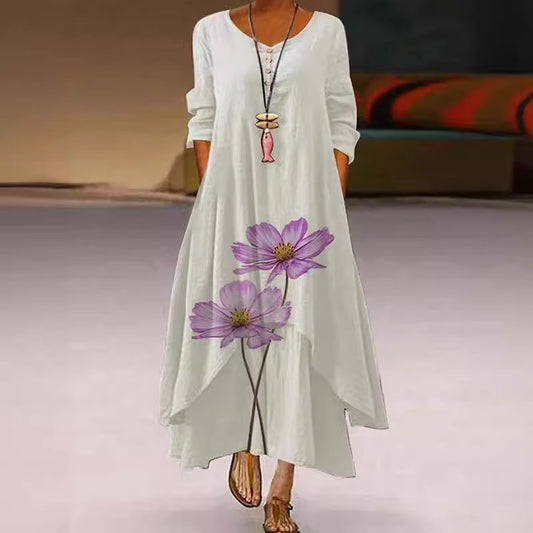 Women's Polyester Long Sleeve Dress