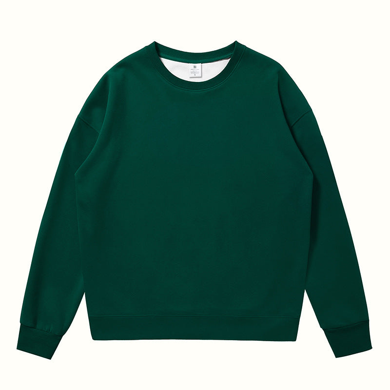 Non-gender Earth Color Round Neck Sweatshirts
