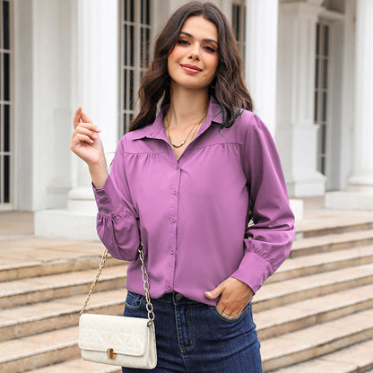 Loose Long Sleeves Women's Shirt