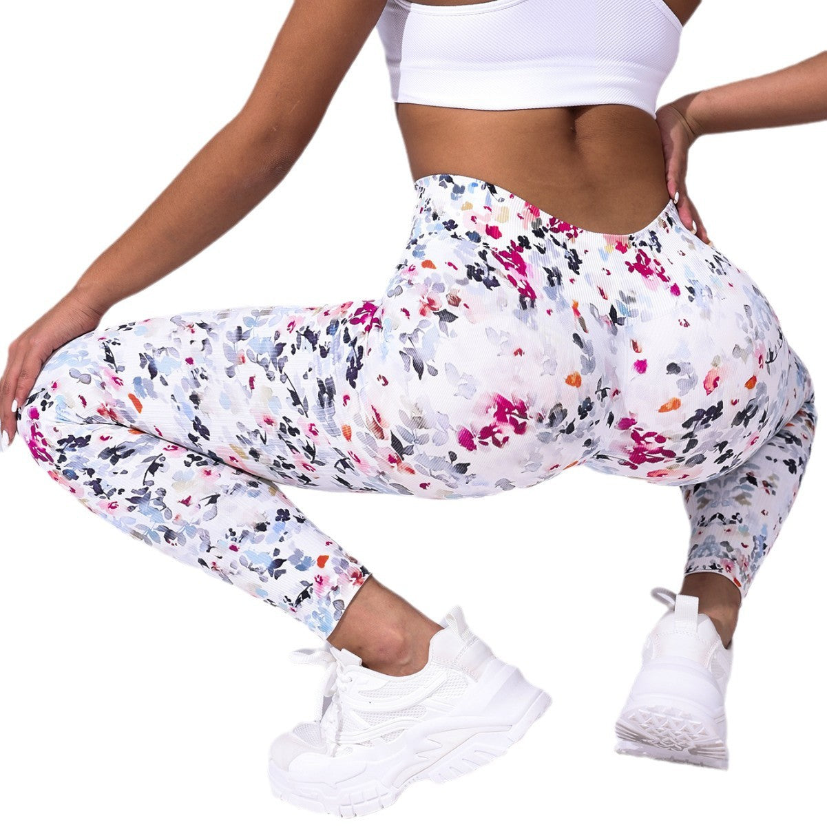 Fitness Pants Peach Hip High Waist Running Sports