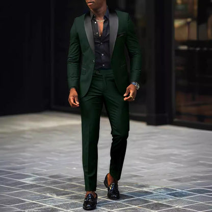 Men's Business Suit Coat Trouser Suit