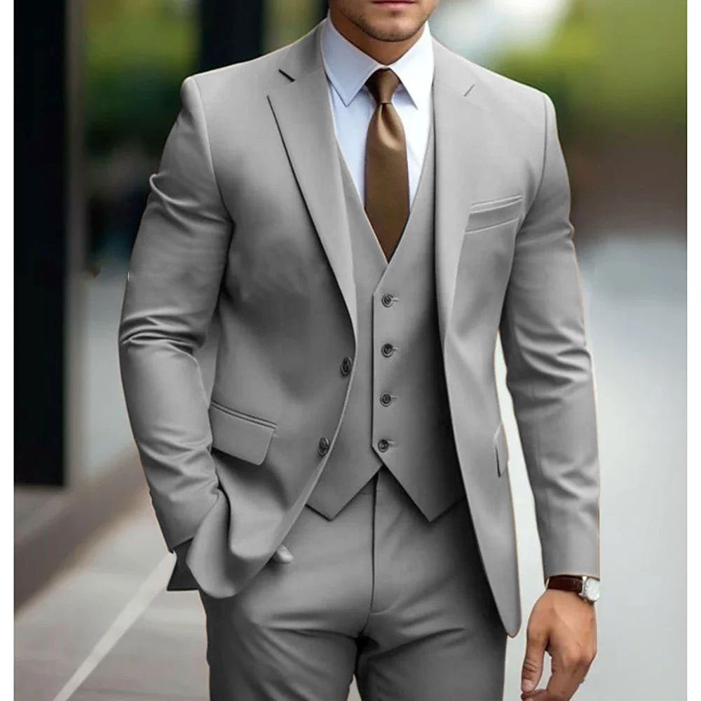 Three-piece Suit For Bridegroom Men's Wedding