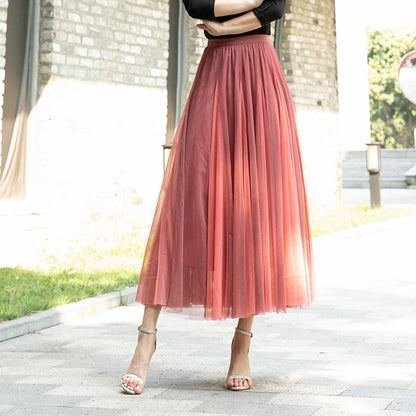 Women's Special Multicolor New Mesh Skirt