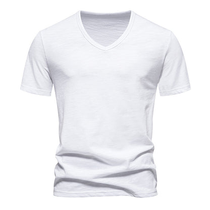 Men's Slub Cotton Bottoming T-Shirt