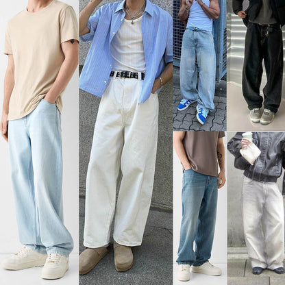 Versatile Men's Straight Jeans