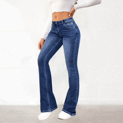 Stretch Retro Washed Jeans