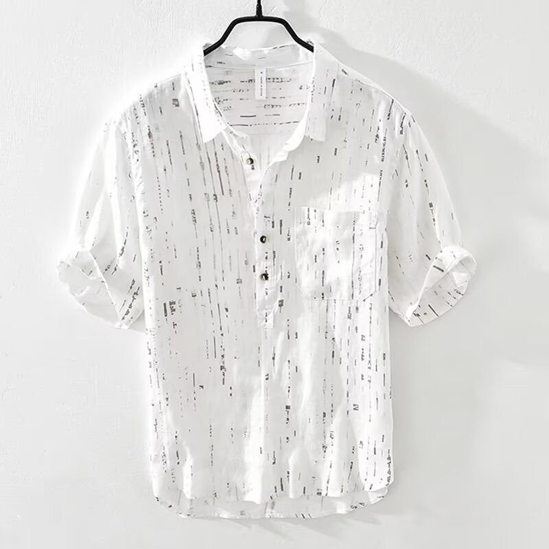 Pu Shuai Short-sleeved Lapel Polo Shirt