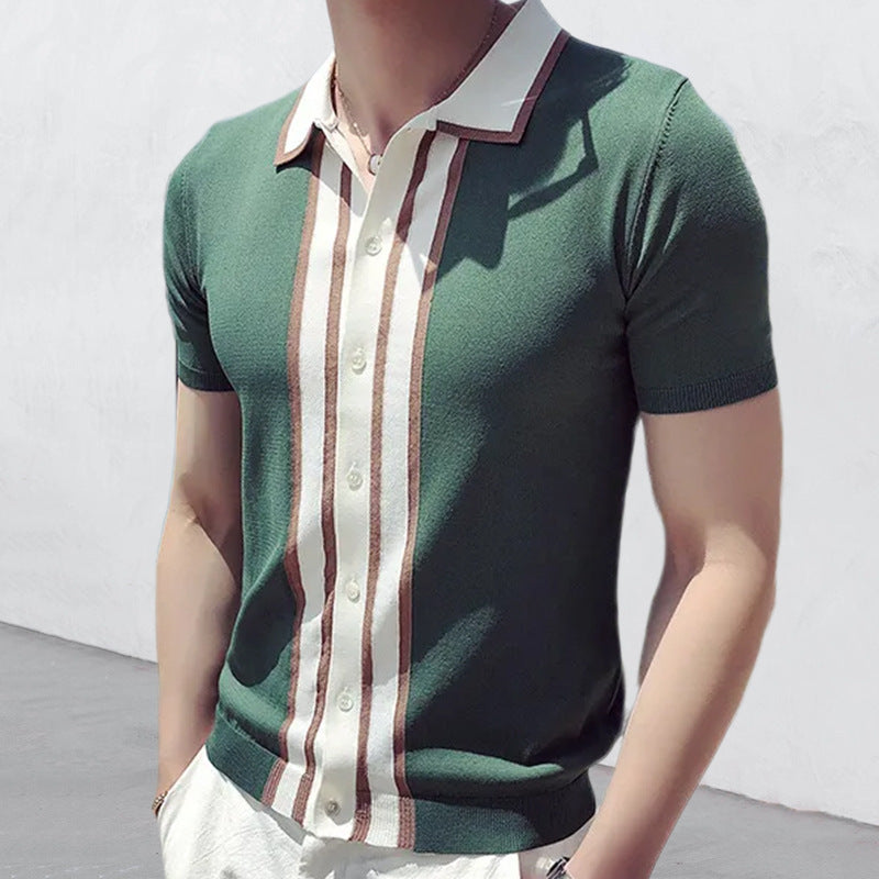 Men's Lapel POLO Sweater