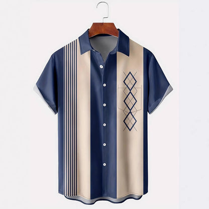 Color Loose Short-sleeved Shirt Lapel