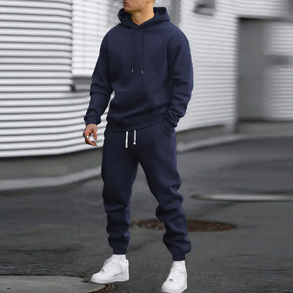 Men's Sports Hoodie With Gridles Pants