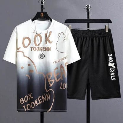 Menswear Fashion Ice Silk Suit