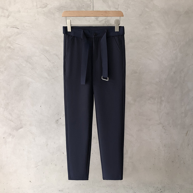 Men's Slim Straight Small Trousers