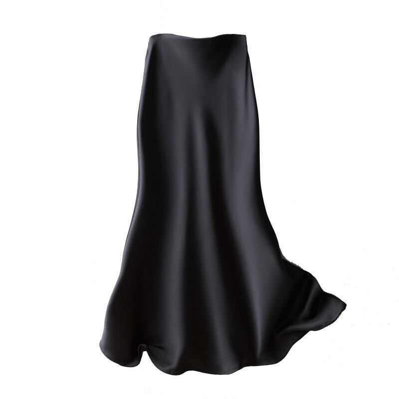 Elastic Waist Slimming Large Hem Skirt