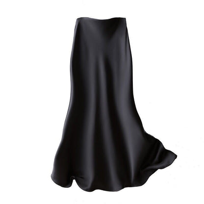 Elastic Waist Slimming Large Hem Skirt