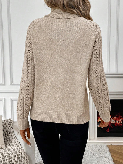 Turtleneck Long Sleeve Casual Sweater