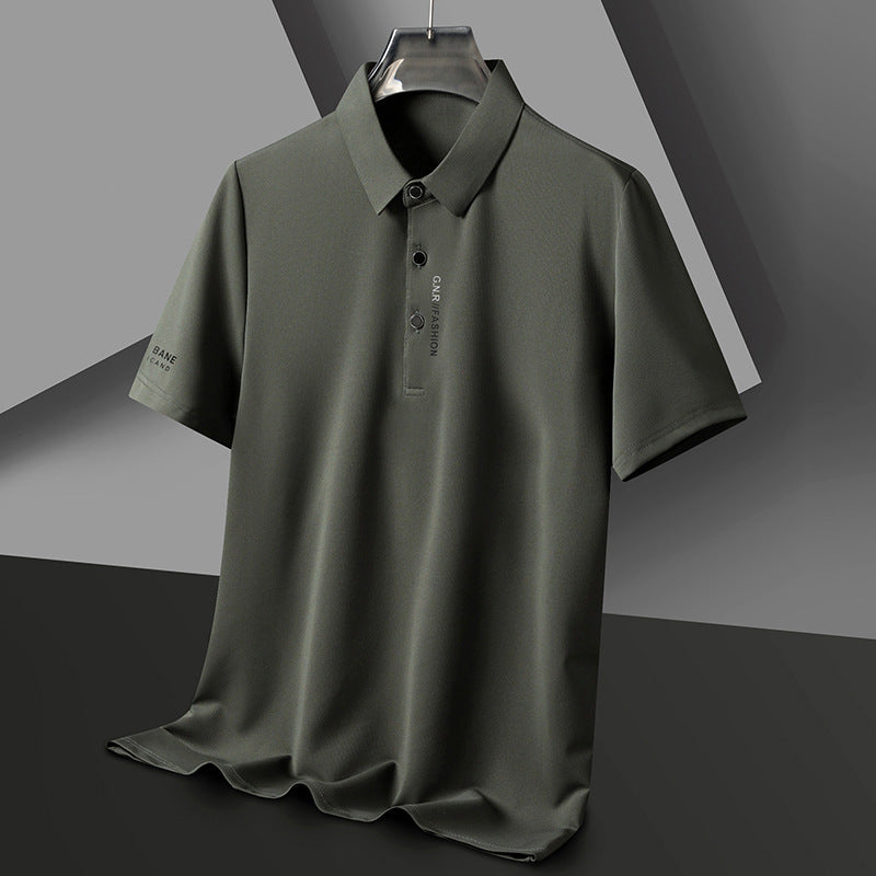 Waffle Short Sleeve Polo T-Shirt