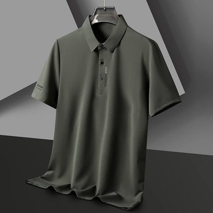 Waffle Short Sleeve Polo T-Shirt