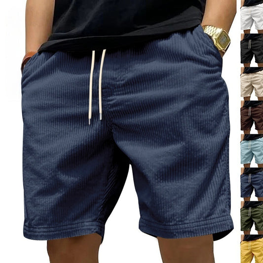 Men's All-matching Thin Corduroy Shorts