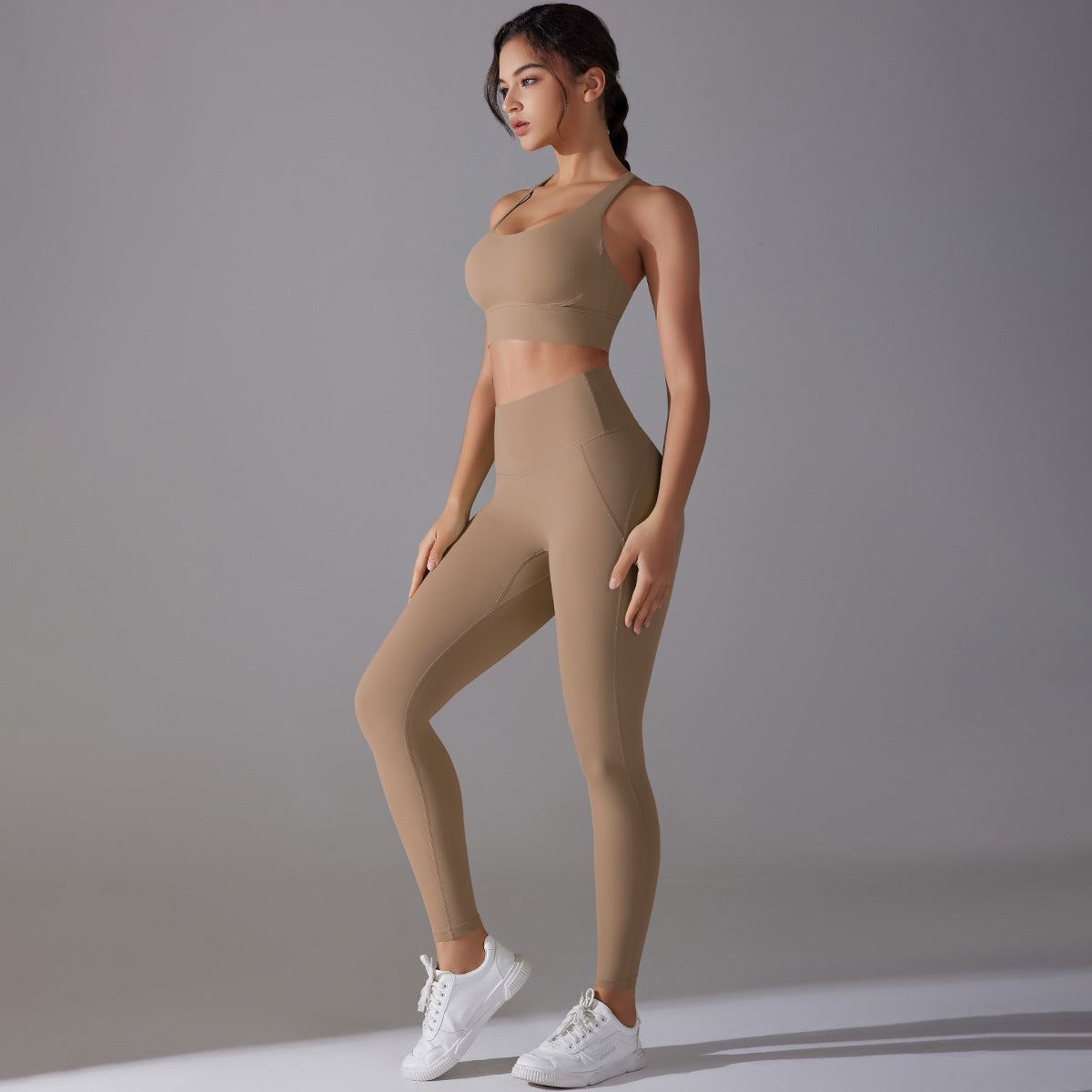 Women Suit Fitness Pants Two-piece Set