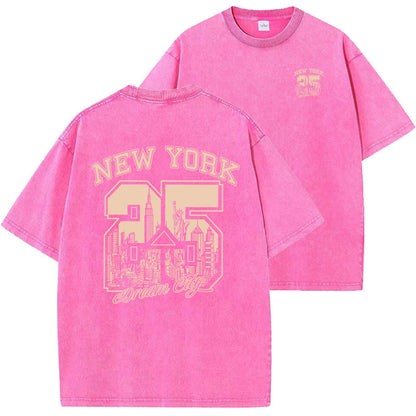 Men's Vintage Washed Short-sleeved T-shirt