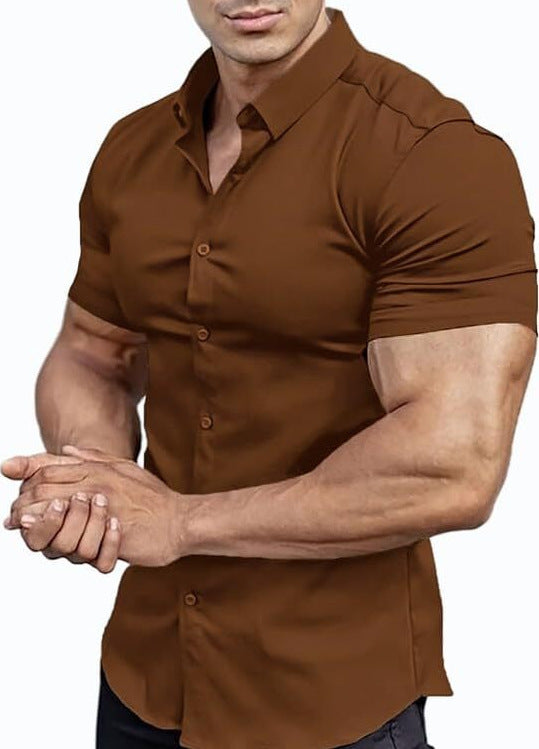 Men's Thin Short Sleeve Shirt