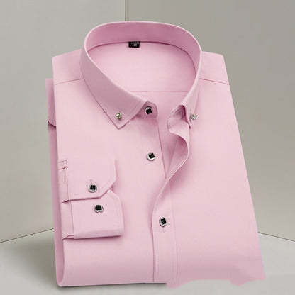 Formal Wear Men's Shirt Wedding Pure White