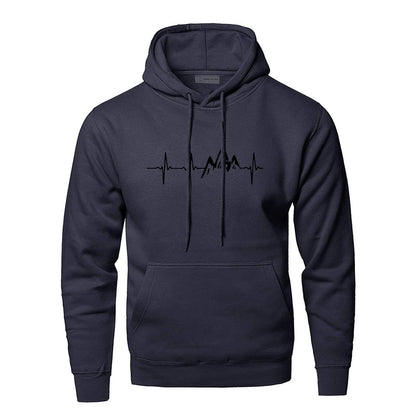 Beautiful Men's Polyester Fiber Compass Hoodie