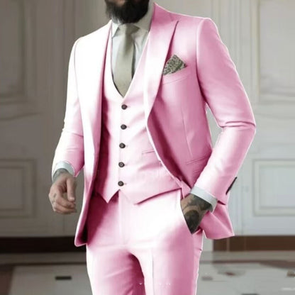 Men's Slim Fit Business Suit Set