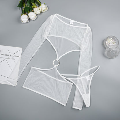 New Sheer Mesh Underwear Two-piece