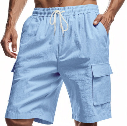 Loose And Leisure Linen Drawstring Shorts