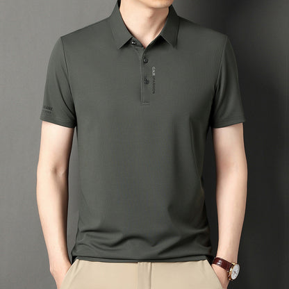Waffle Short Sleeve Polo T-Shirt