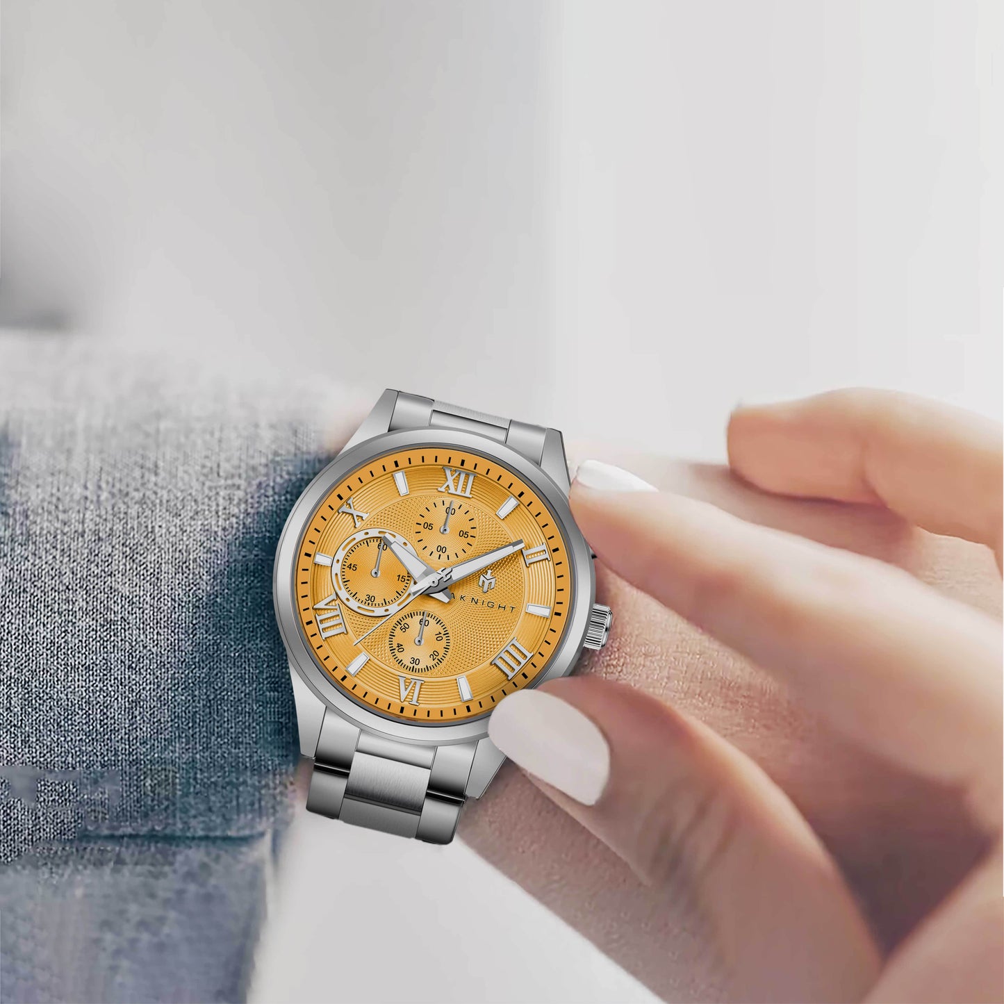 Men Watch Waterproof Stainless-Steel
