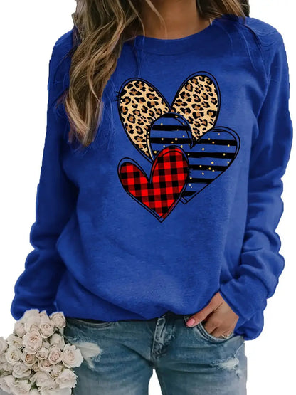 Ladie's Long Sleeve Crew Neck Sweatshirts