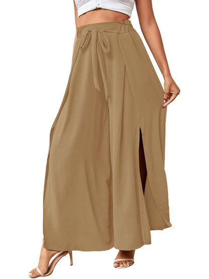 Women Simplicity Skirts Khaki