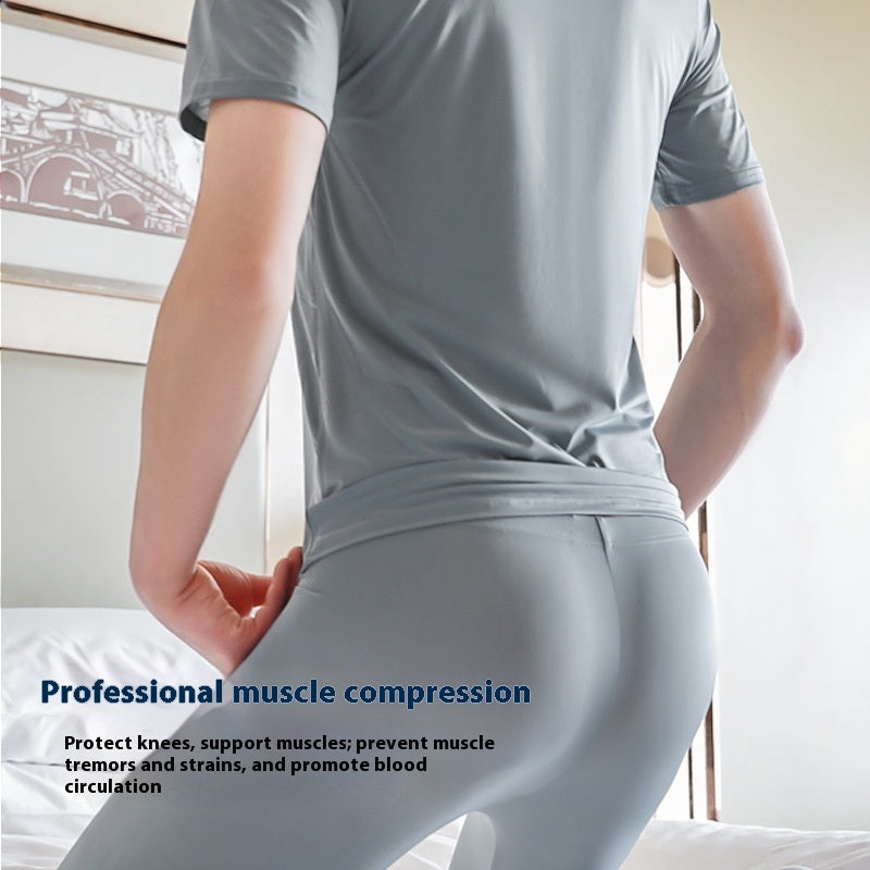 Men's Ice Silk Bottoming T-Shirt