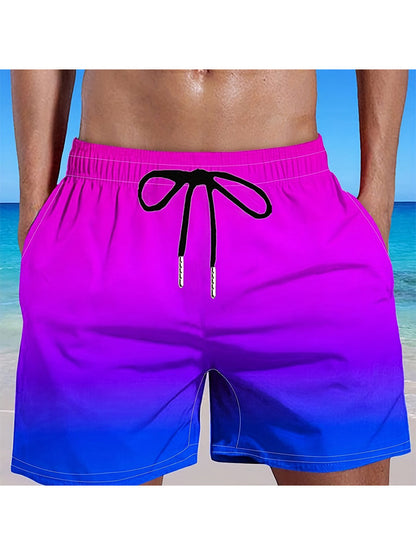 Men's Fashion Gradient Color Shorts