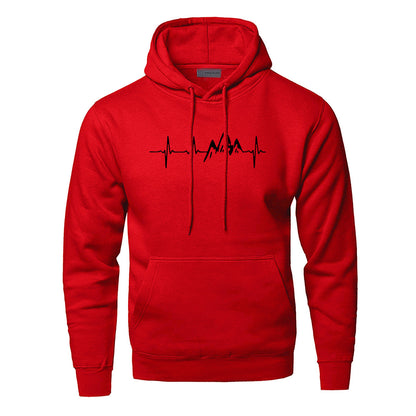 Beautiful Men's Polyester Fiber Compass Hoodie