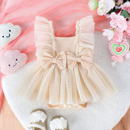 Jumpsuit Baby Net Skirt Princess Poris Dress